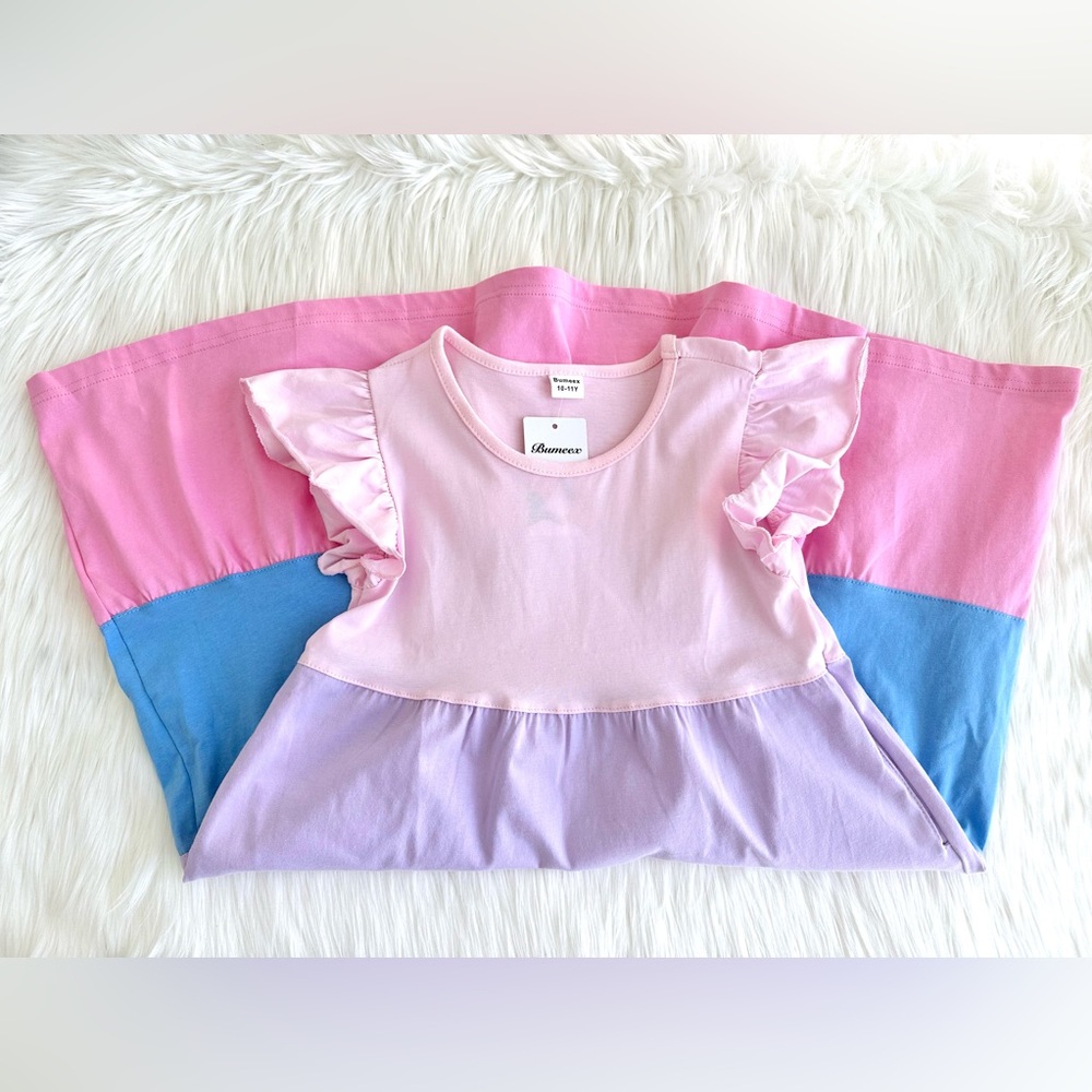 GIRLS PASTEL DRESS - Picture 4 of 15